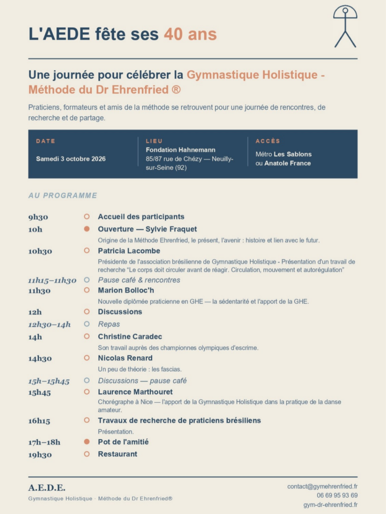 'A.E.D.E fête ses 40 ans